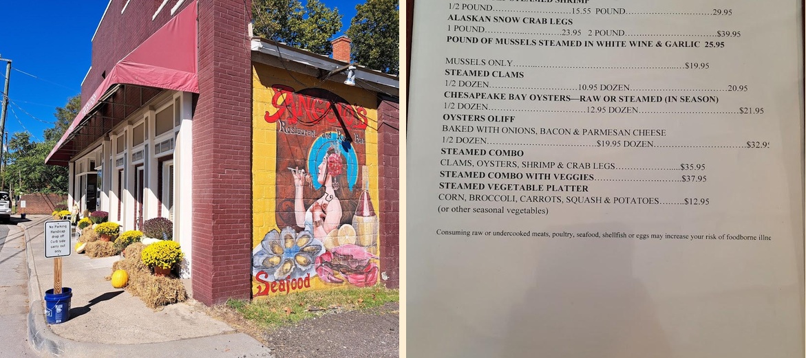 Angelo's Pizza Restaurant Seafood & Steamer Bar Montross